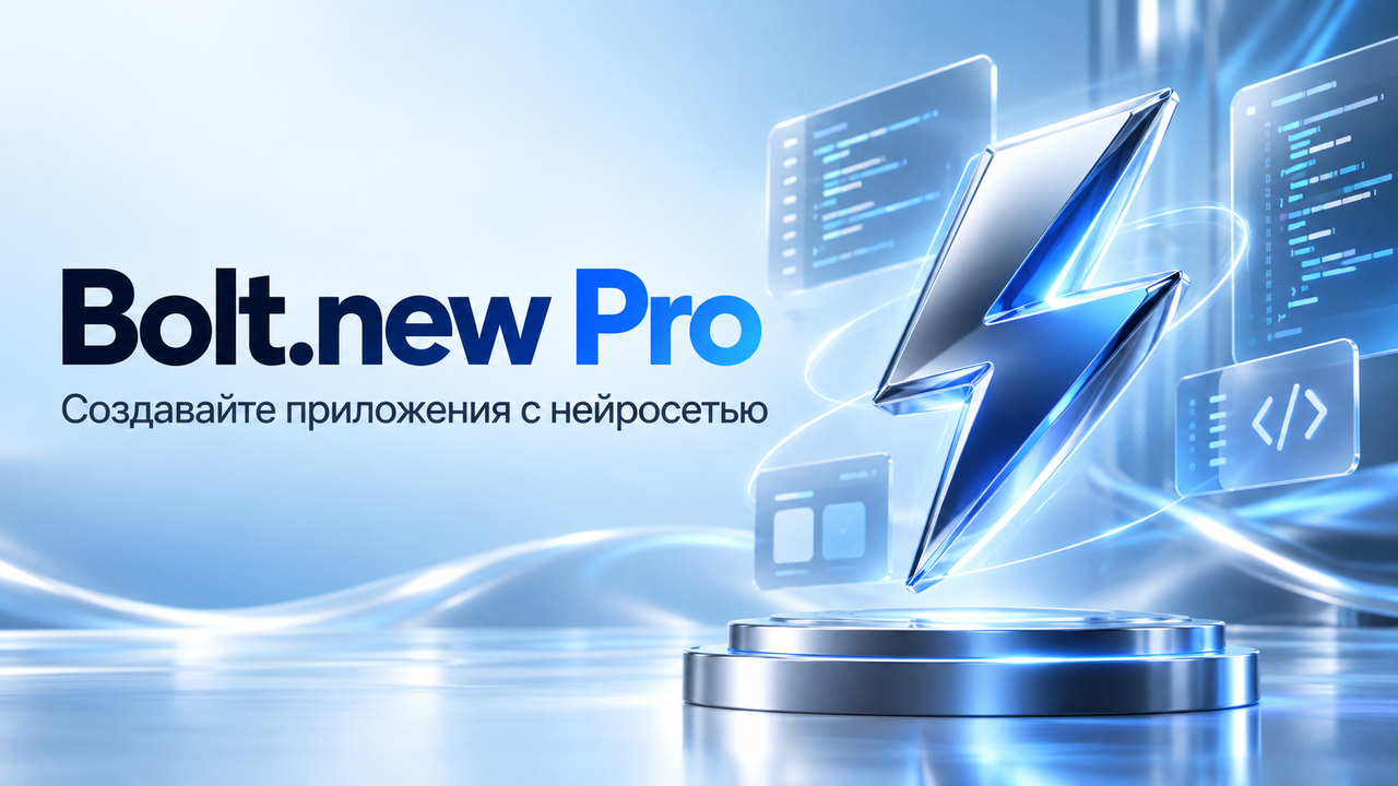 Bolt.new Pro — код на 12 месяцев