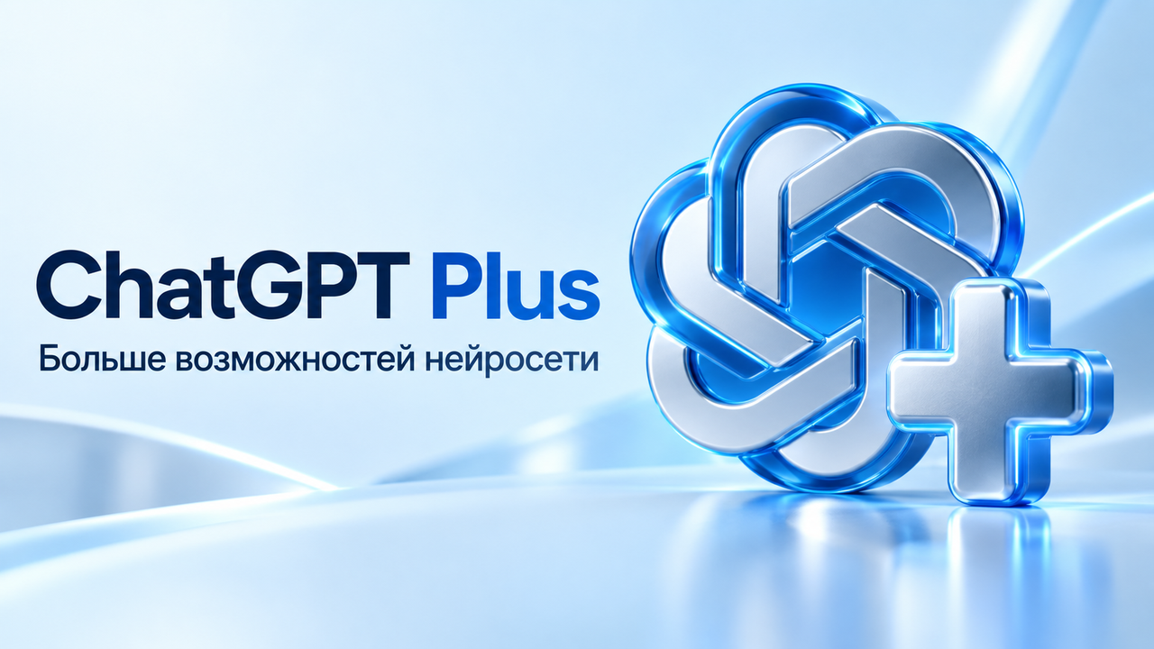 ChatGPT Plus — аккаунт на 1 месяц, гарантия 24 часа