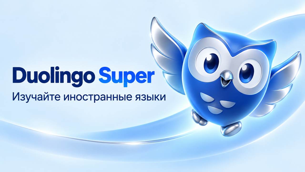 Duolingo Super — код на 12 месяцев