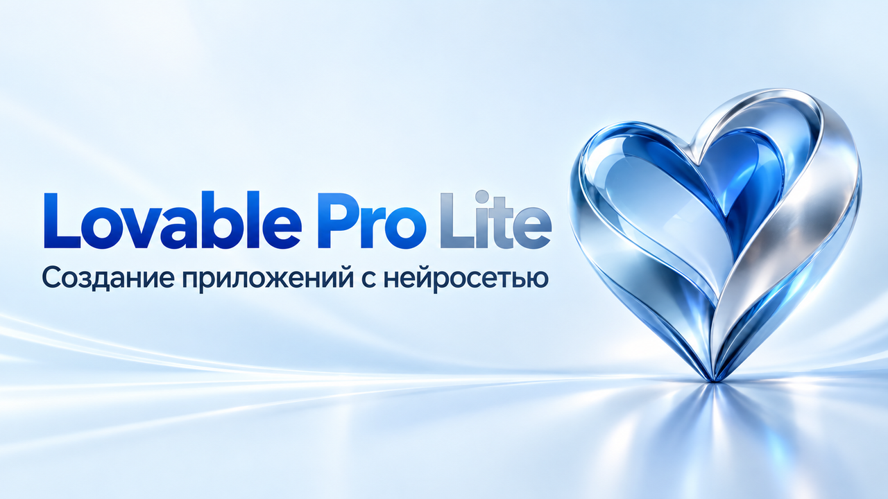 Lovable Pro Lite — 12 месяцев, 300 кредитов
